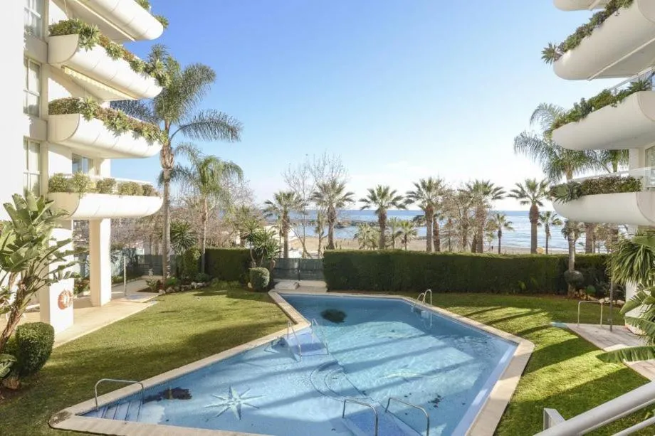 Image of Seafront in Marbella with pool and garage