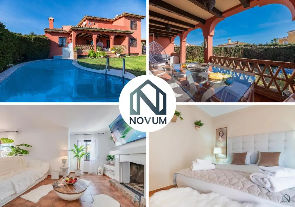 Image of Classic 5 BDRM Andalucian Villa w Pool & Sea View