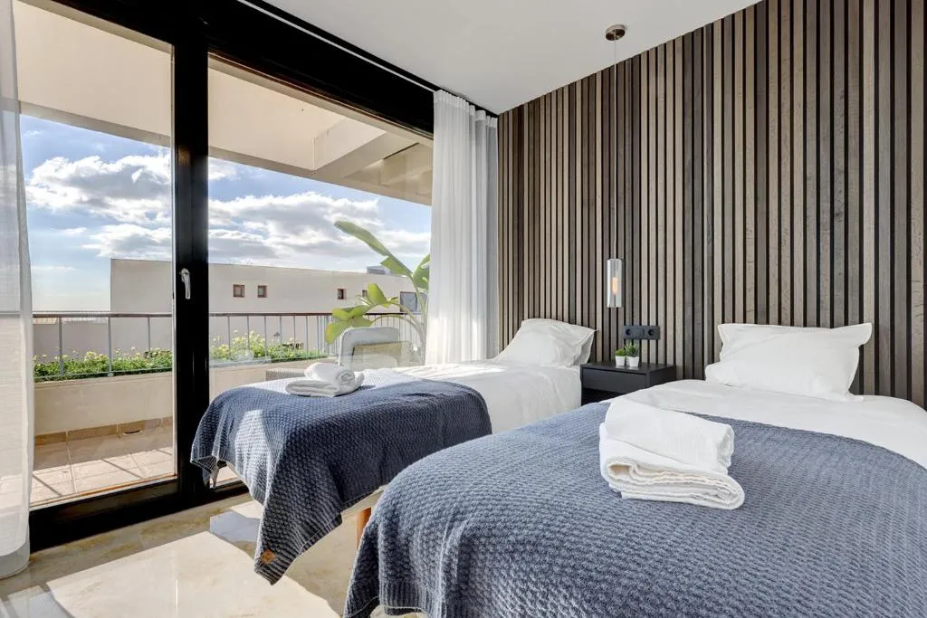 Image of Modern, elite hillside home w/sea & mountain views
