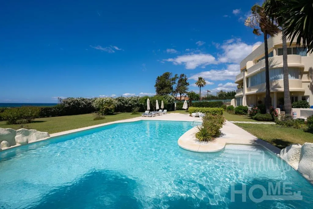 Image of Neptuno II Beachfront Elviria,Sea views,lovely terrace and pool