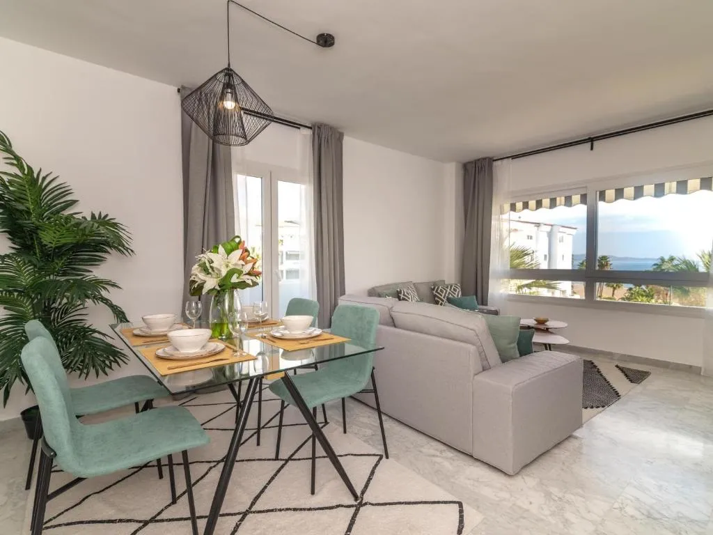 Image of VACATION MARBELLA I Beachfront Quiet Apt with Private Beach Access, A minute walk from Puerto Banus Marina, 24-7 security and Parking