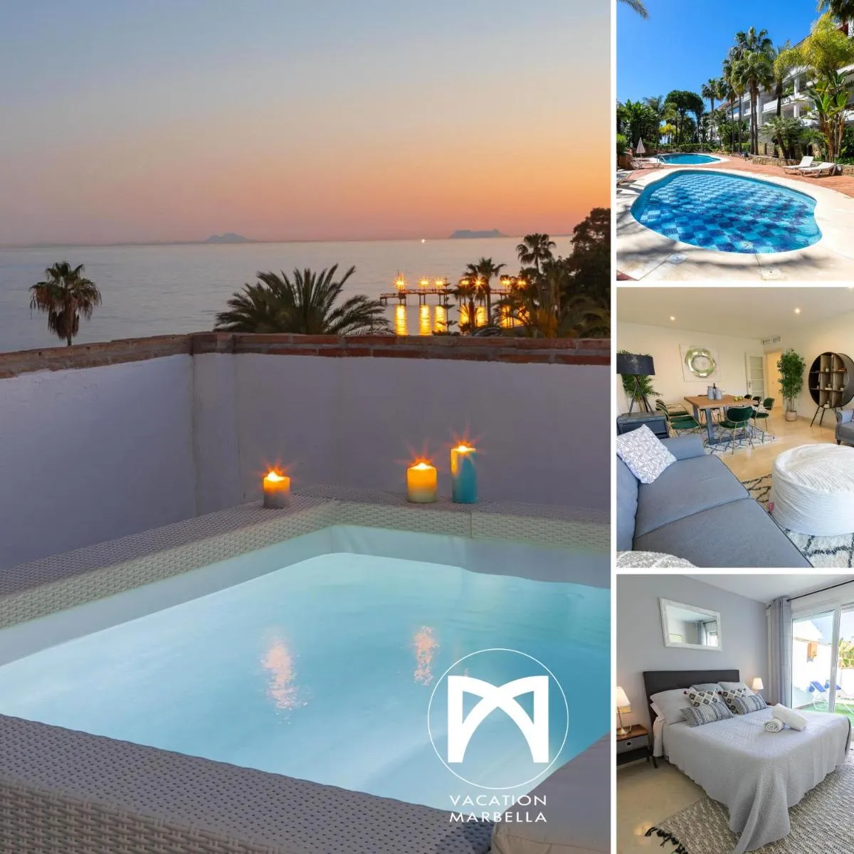 Image 3 of VACATION MARBELLA I Las Canas Beachfront Haven, Sea View, Jacuzzi, Golden Mile, Duplex Penthouse, 24-7 security