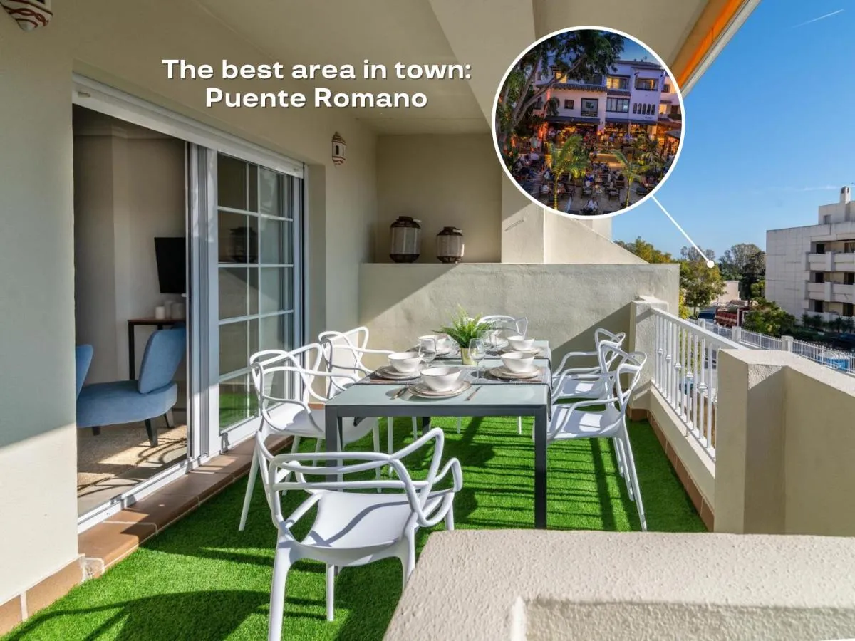 Image 2 of VACATION MARBELLA I Puente Romano Modern Flat, Best location in town, Walk to the beach, Parking and Swimming Pool