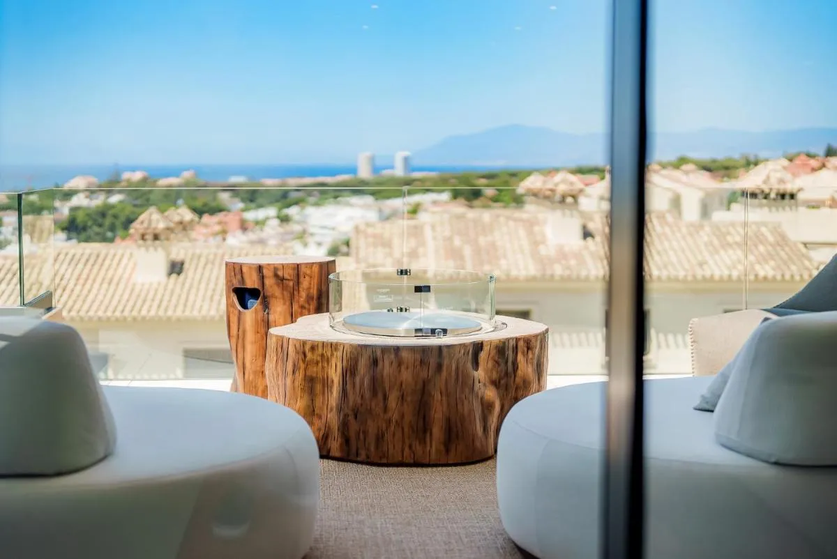 Image 2 of Villa Vida – Luxury Panorama Seaview Penthouse in Organic-Boho Design with Pool, Gym, Spa